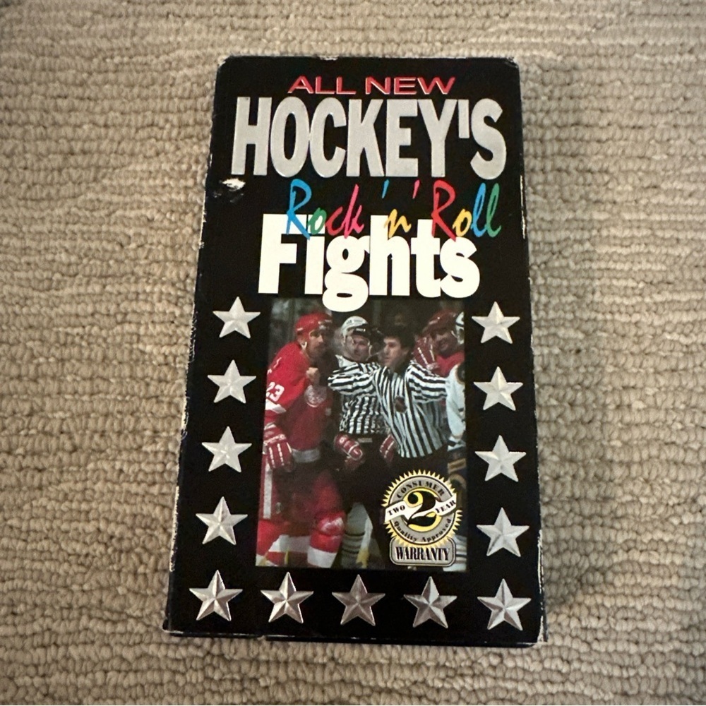 Hockey's Rock N Roll Fights VHS 1992​